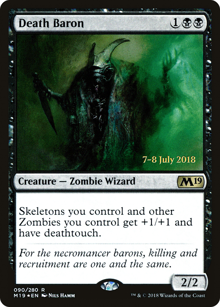 Image of Death Baron (PRE-90S) - Core Set 2019 Promos Foil