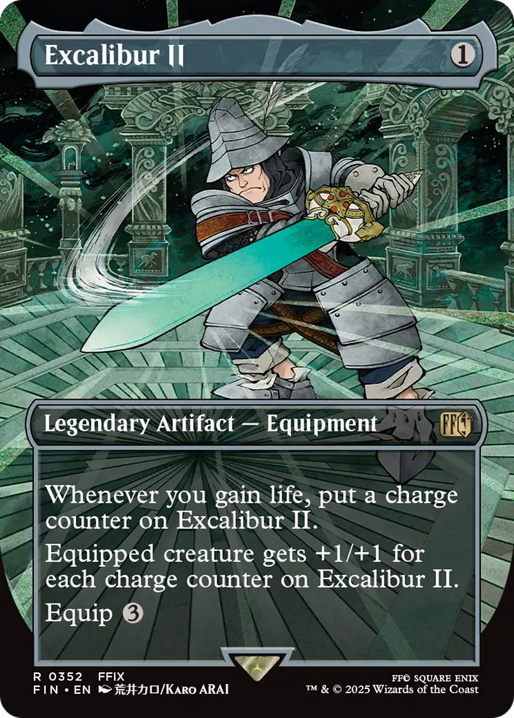 Image of Excalibur II (Borderless) (FIN-352) - FINAL FANTASY (Borderless) Foil