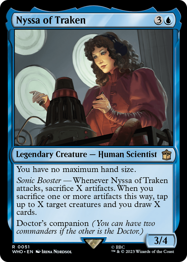 Image of Nyssa of Traken (WHO-051) - Doctor Who Foil