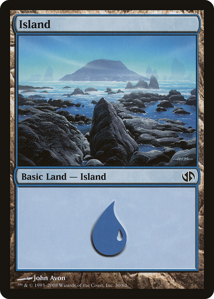 Image of Island (30) (DD2-030) - Duel Decks: Jace vs. Chandra