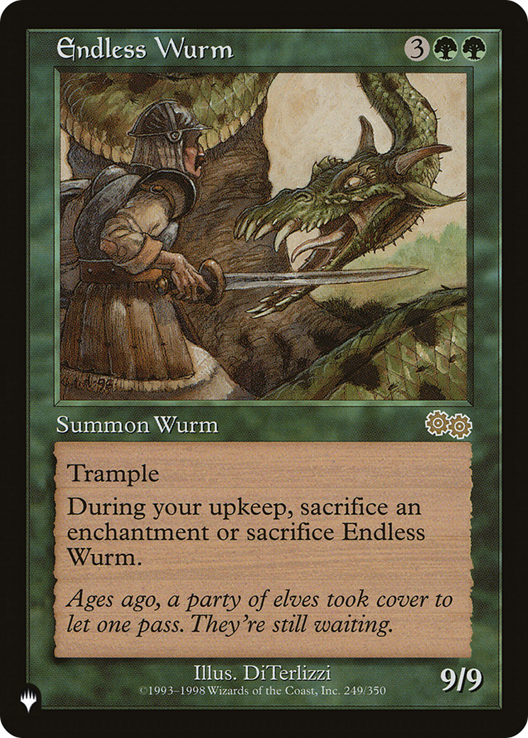 Image of Endless Wurm (LIST-USG-249) - The List
