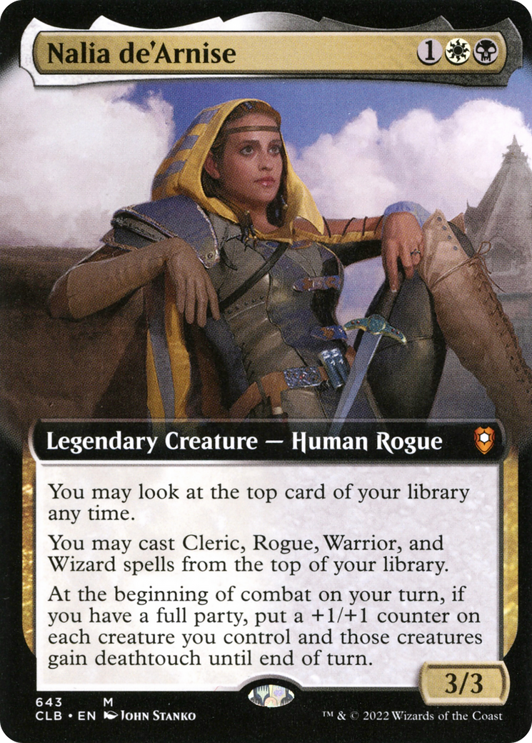 Image of Nalia de'Arnise (Extended Art) (CLB-643) - Commander Legends: Battle for Baldur's Gate: (Extended Art)