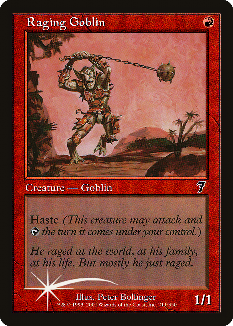 Image of Raging Goblin (7ED-211) - 7th Edition Foil
