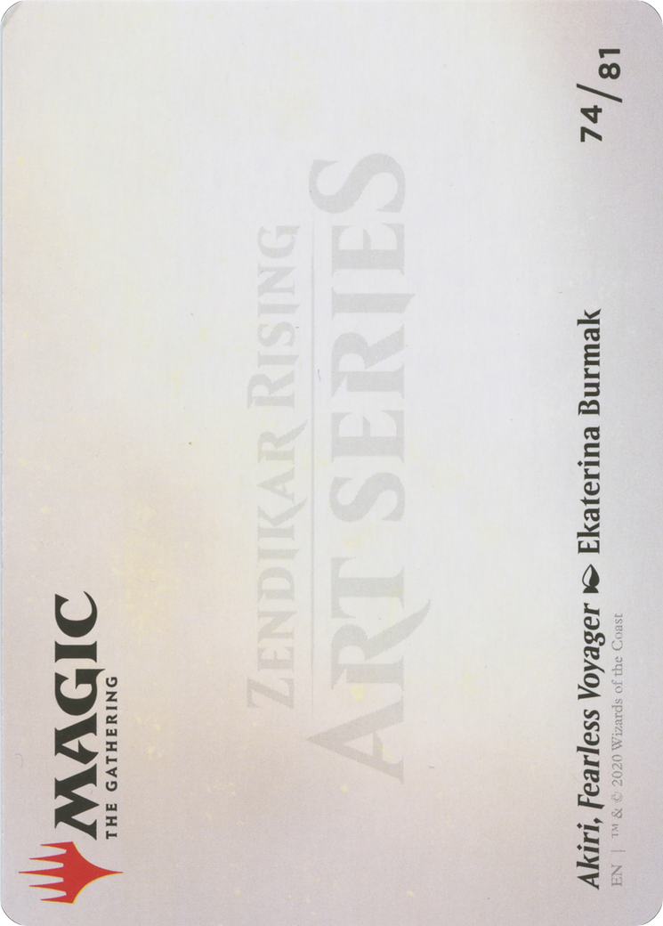 Image of Akiri, Fearless Voyager // Akiri, Fearless Voyager (AZNR-074) - Zendikar Rising Art Series (Borderless)