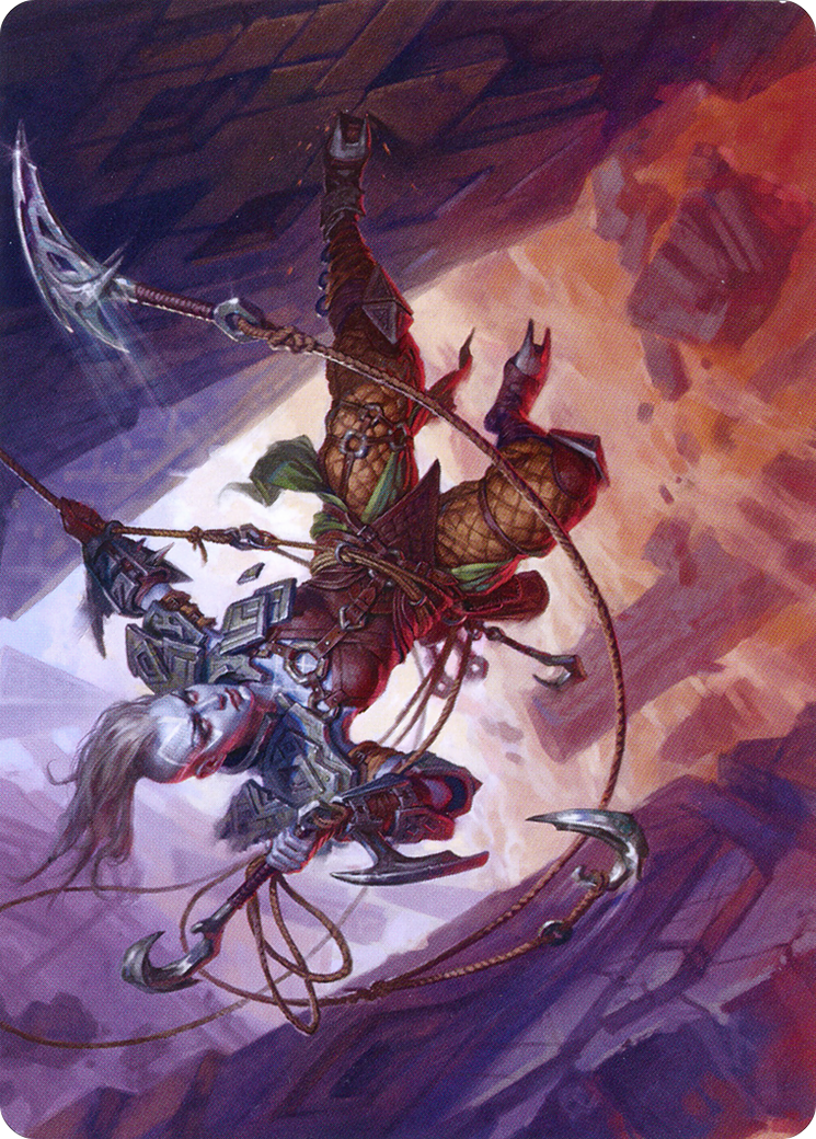Image of Akiri, Fearless Voyager // Akiri, Fearless Voyager (AZNR-074) - Zendikar Rising Art Series (Borderless) Foil