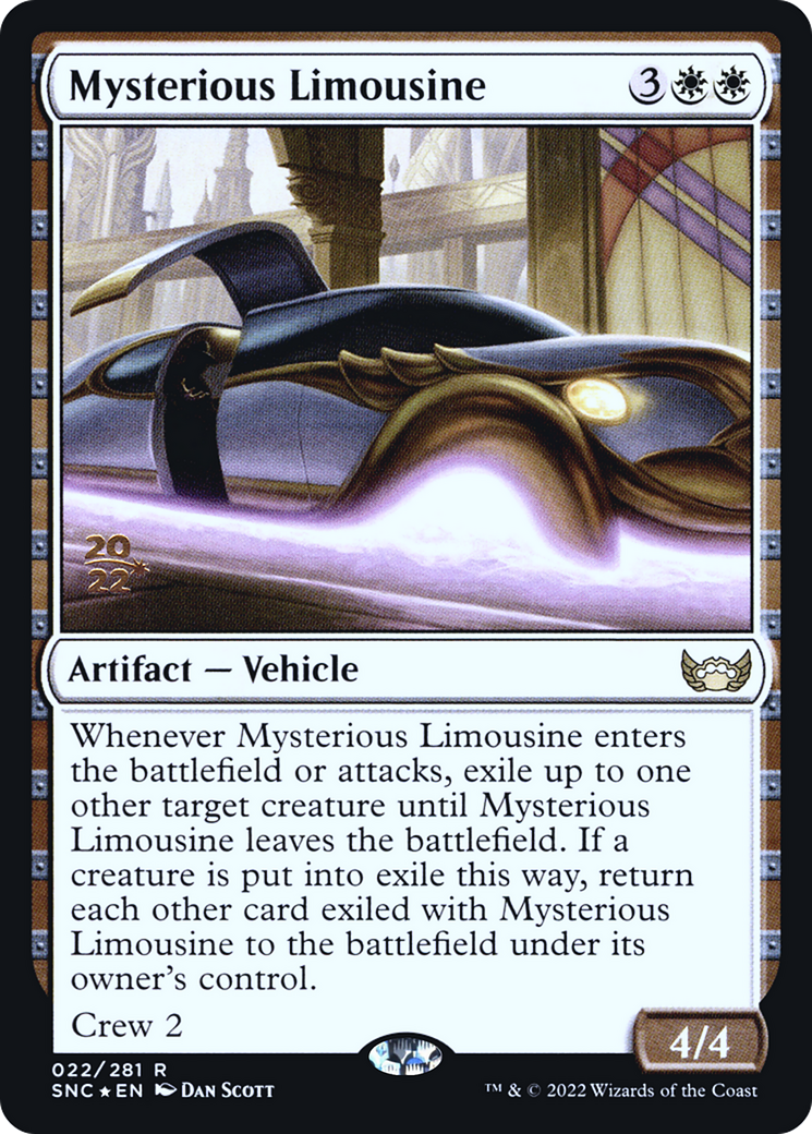 Image of Mysterious Limousine (PRE-022) - Streets of New Capenna Promos Foil