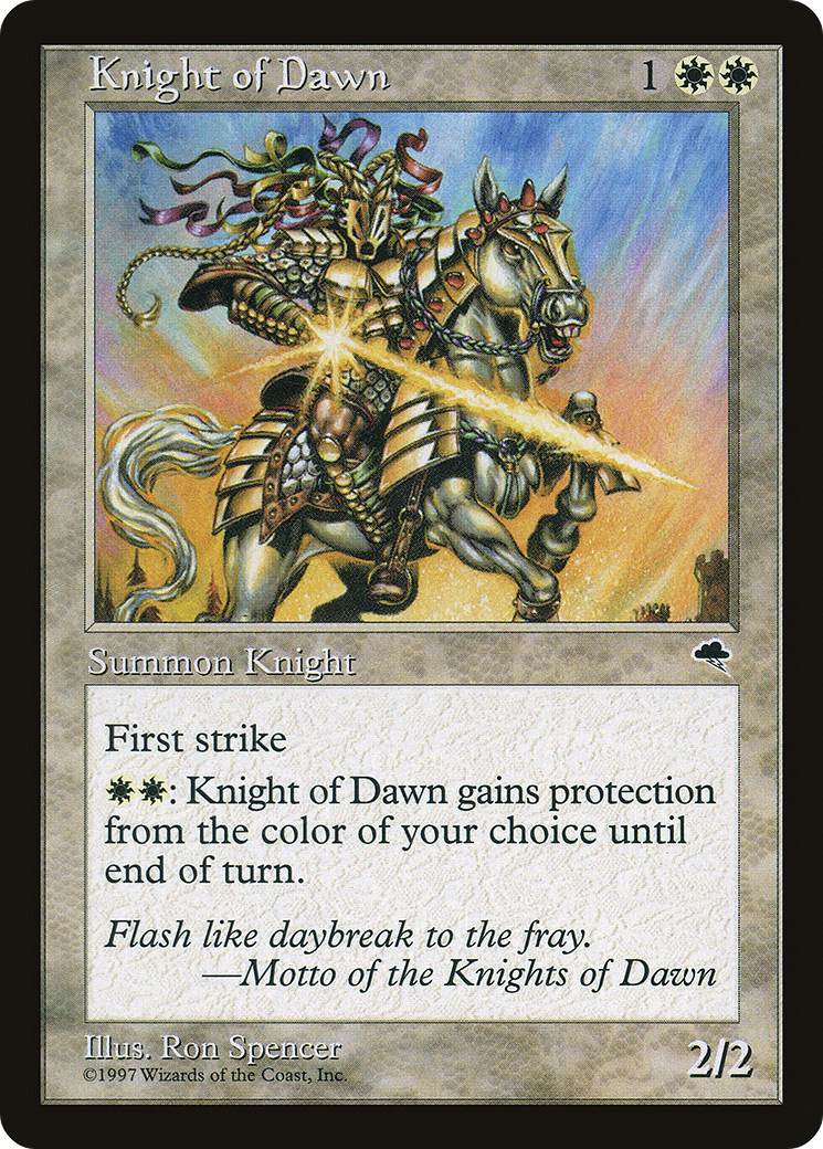 Image of Knight of Dawn (TMP-026) - Tempest