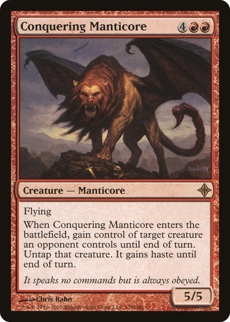 Image of Conquering Manticore (ROE-139) - Rise of the Eldrazi Foil