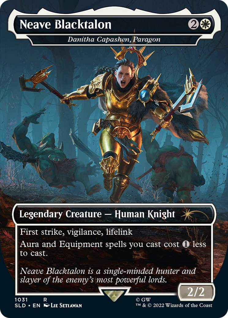 Image of Neave Blacktalon - Danitha Capashen, Paragon (Borderless) (SLD-1031) - Secret Lair Drop / Neave Blacktalon (Borderless)