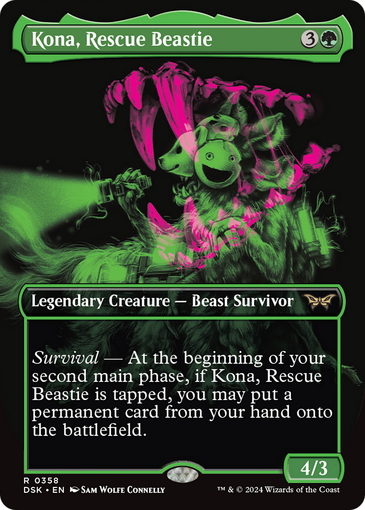Image of Kona, Rescue Beastie (Showcase) (DSK-358) - Duskmourn: House of Horror (Borderless)
