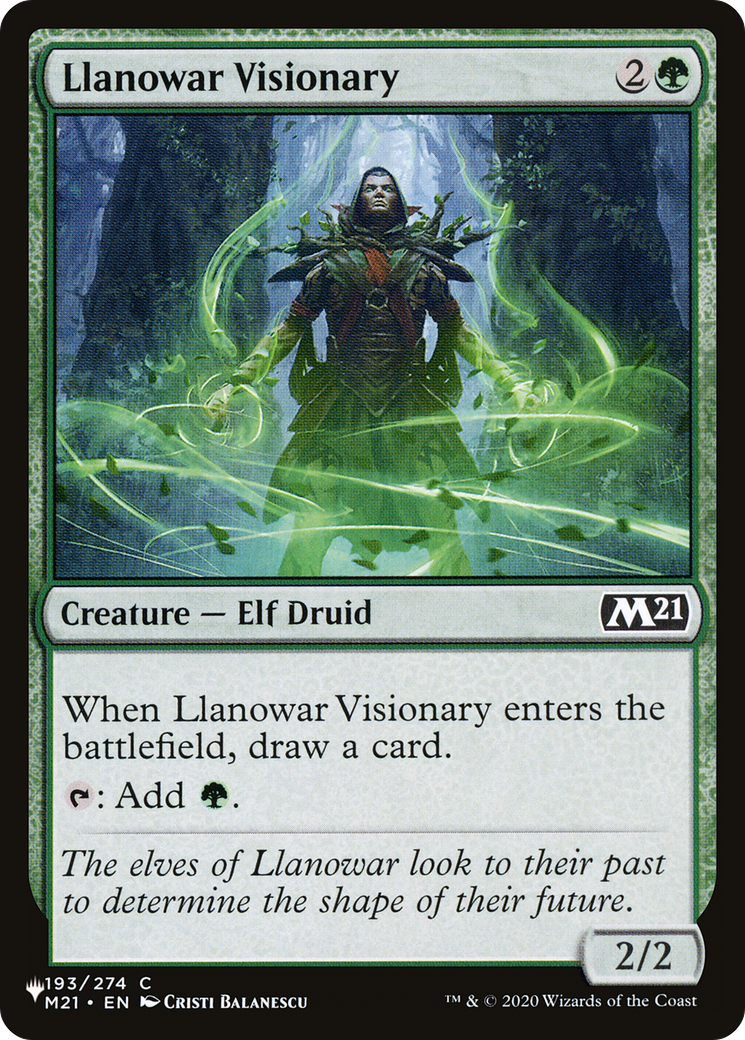 Image of Llanowar Visionary (LIST-M21-193) - The List