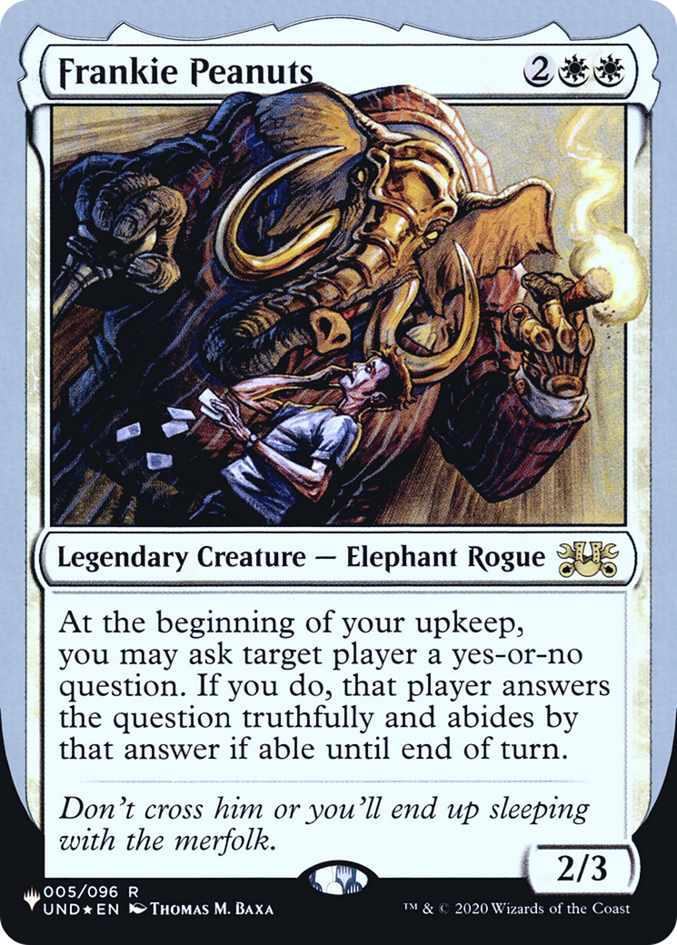 Image of Frankie Peanuts (LIST-005/096) - The List (Unfinity Foil Edition) Foil