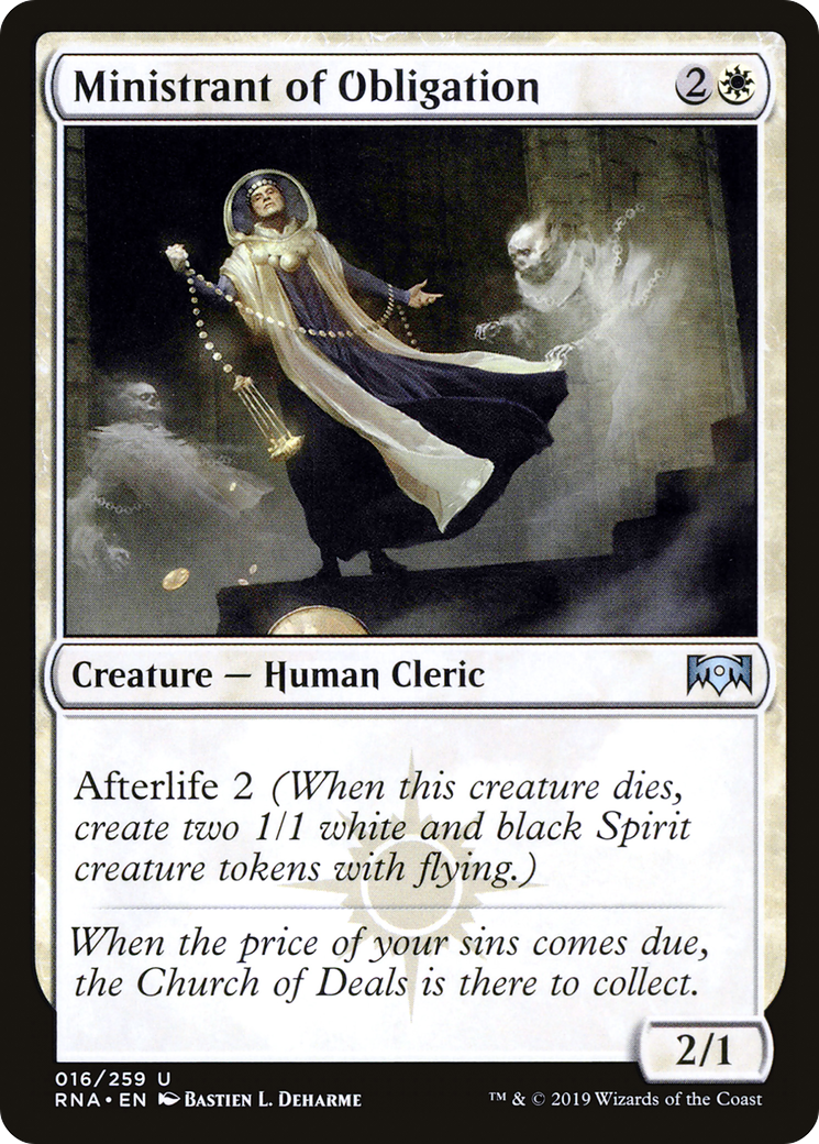 Image of Ministrant of Obligation (RNA-016) - Ravnica Allegiance Foil