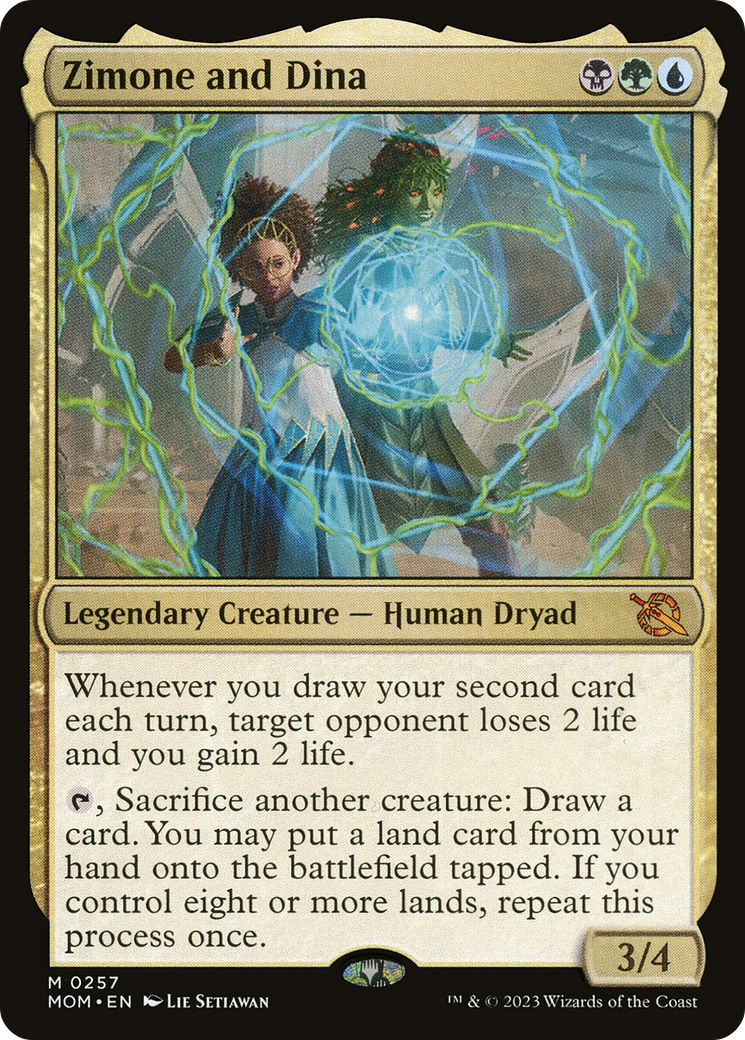 Image of Zimone and Dina (MOM-257) - March of the Machine Foil