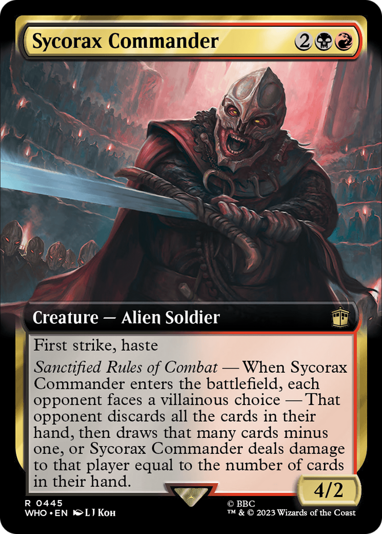 Image of Sycorax Commander (Extended Art) (WHO-445) - Doctor Who: (Extended Art) Foil