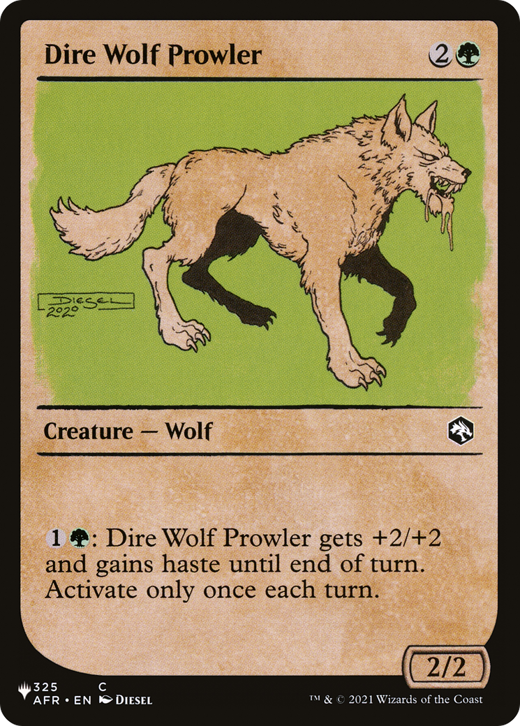 Image of Dire Wolf Prowler (Showcase) (LIST-AFR-325) - The List: (Showcase)
