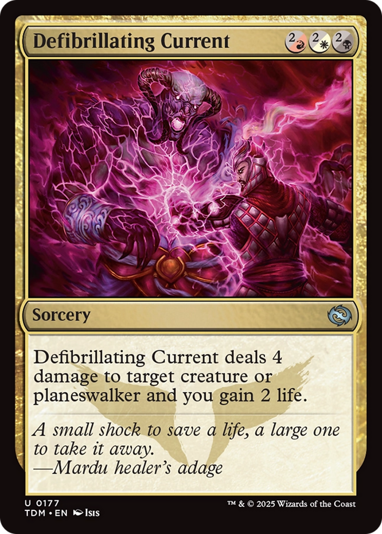 Image of Defibrillating Current (TDM-177) - Tarkir: Dragonstorm
