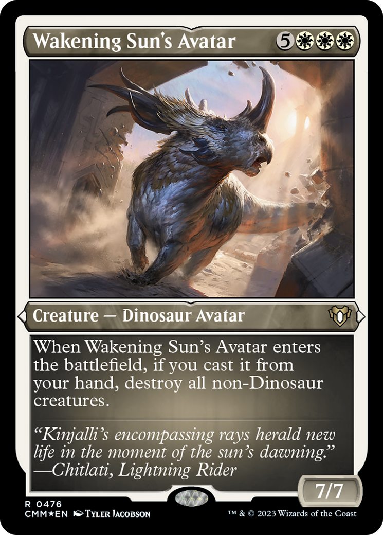 Image of Wakening Sun's Avatar (CMM-476) - Commander Masters Etched Foil