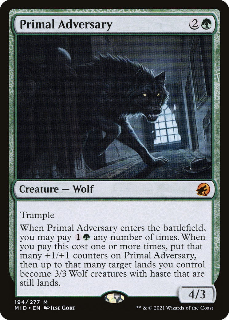Image of Primal Adversary (MID-194) - Innistrad: Midnight Hunt