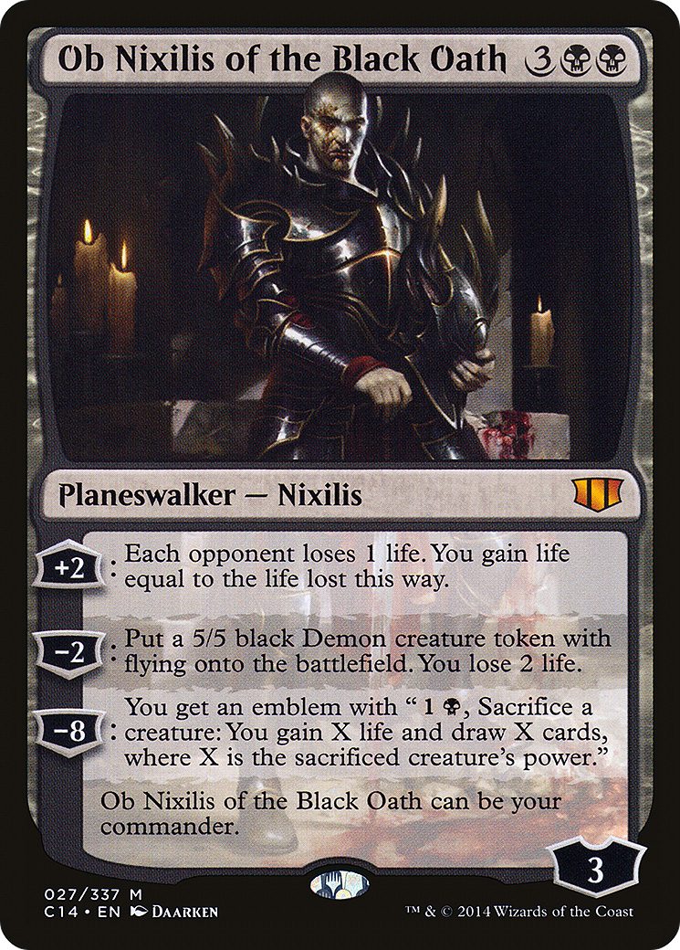 Image of Ob Nixilis of the Black Oath (C14-027) - Commander 2014