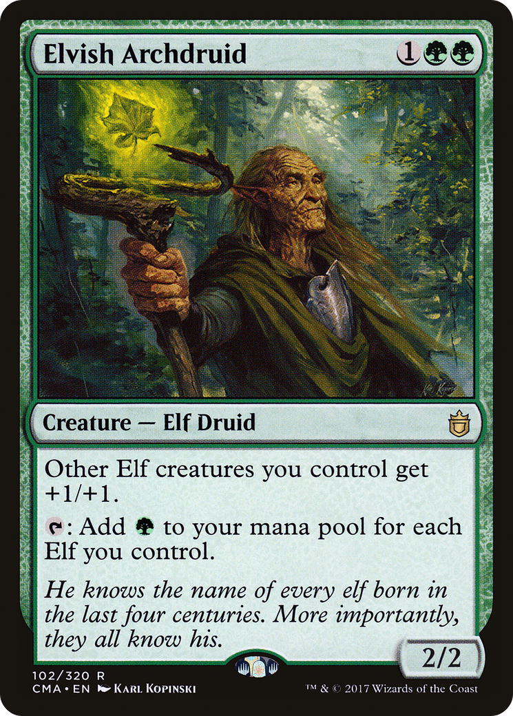 Image of Elvish Archdruid (CMA-102) - Commander Anthology