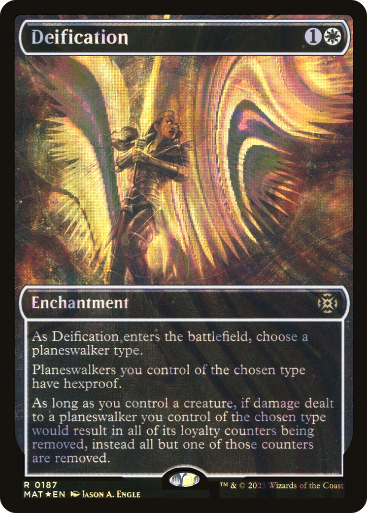 Image of Deification (Halo Foil) (MAT-187) - March of the Machine: The Aftermath: (Showcase) Foil