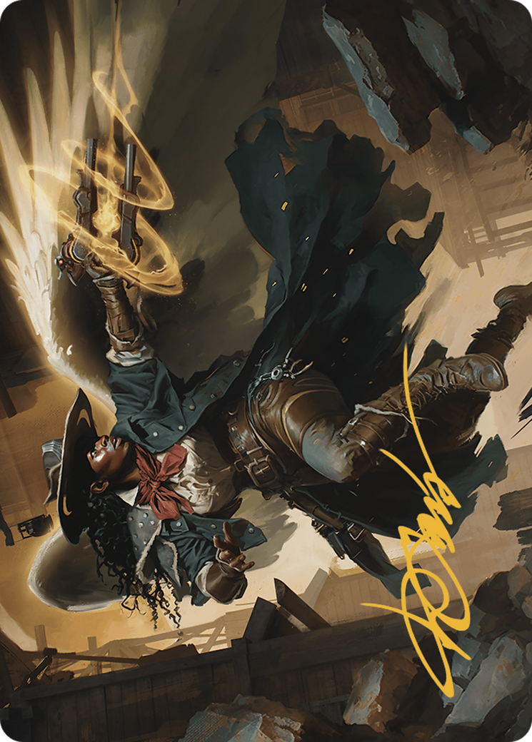 Image of Archangel of Tithes // Archangel of Tithes (AOTJ-001) - Outlaws of Thunder Junction Art Series (Borderless) Foil