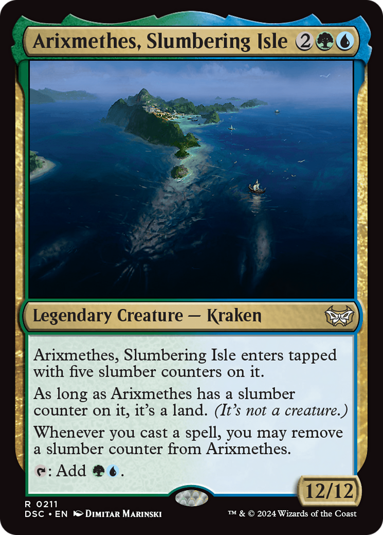 Image of Arixmethes, Slumbering Isle (DSC-211) - Duskmourn: House of Horror Commander
