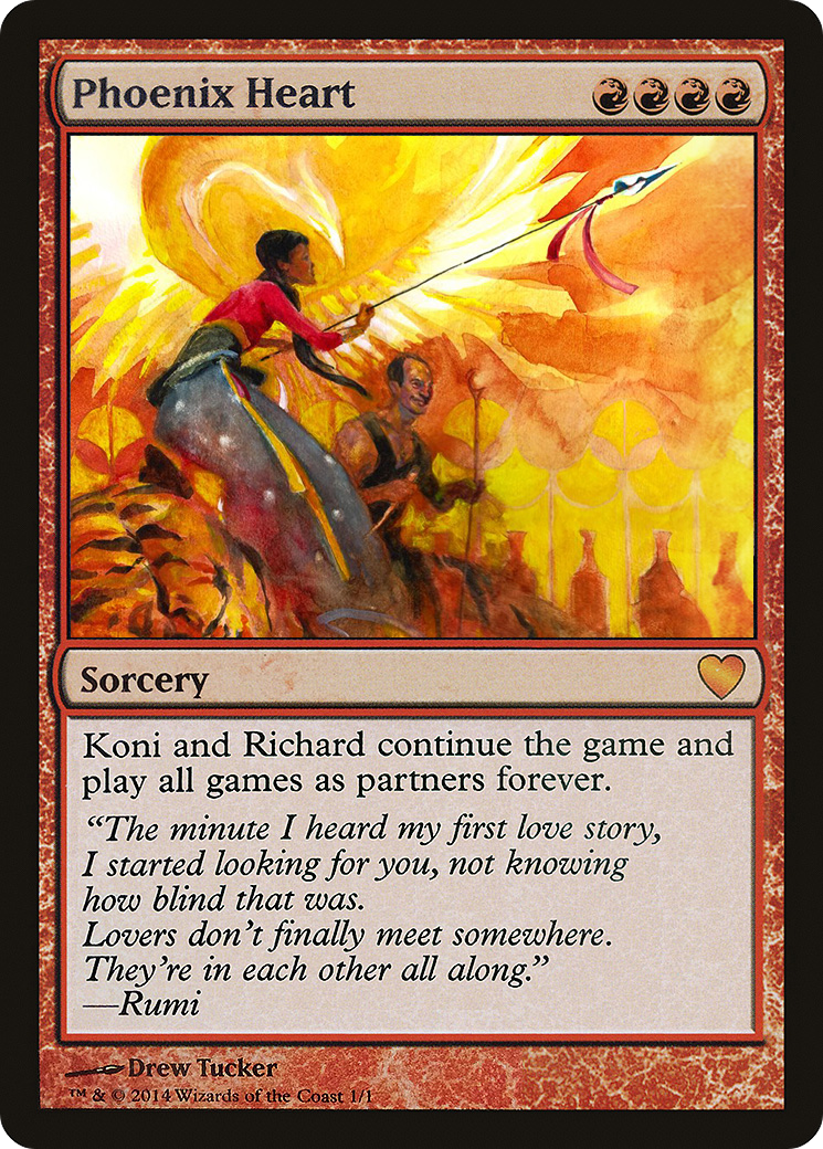Image of Phoenix Heart (PCEL-007) - Celebration Cards