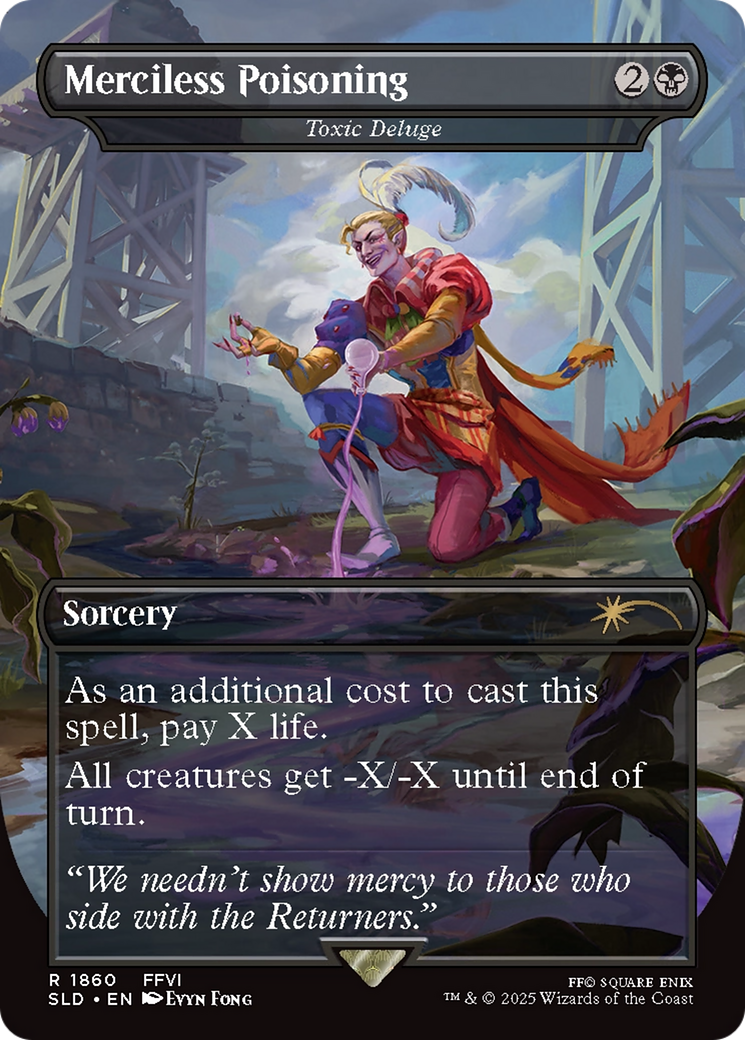Image of Merciless Poisoning - Toxic Deluge (SLD-1860) - Secret Lair Drop / Merciless Poisoning (Borderless)