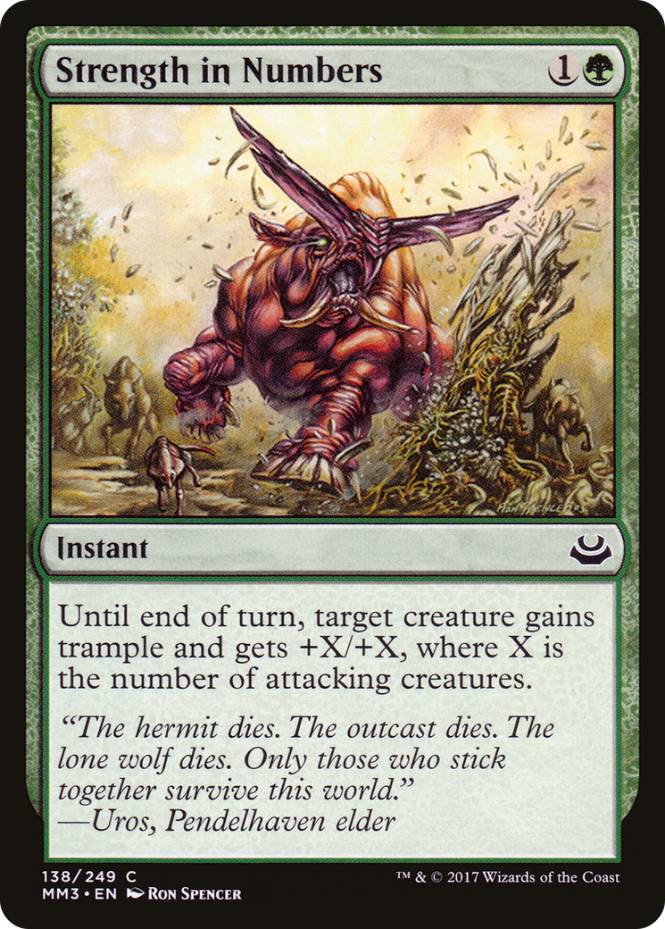 Image of Strength in Numbers (MM3-138) - Modern Masters 2017 Foil