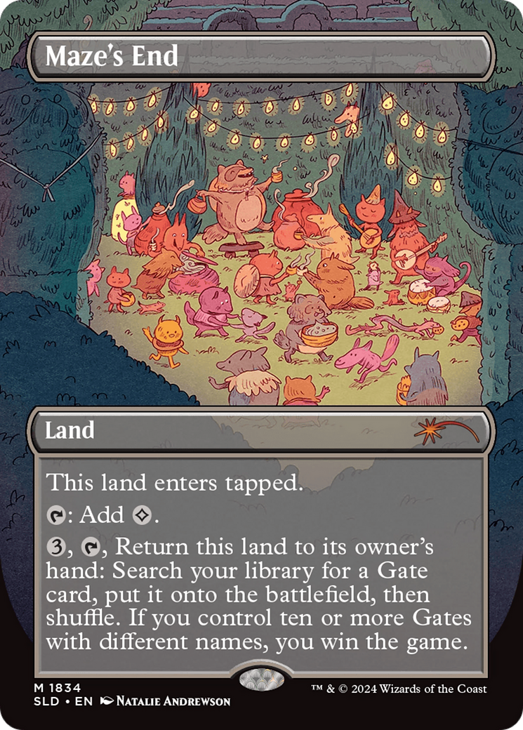 Image of Maze's End (Rainbow Foil) (SLD-1834) - Secret Lair Drop (Borderless) Foil