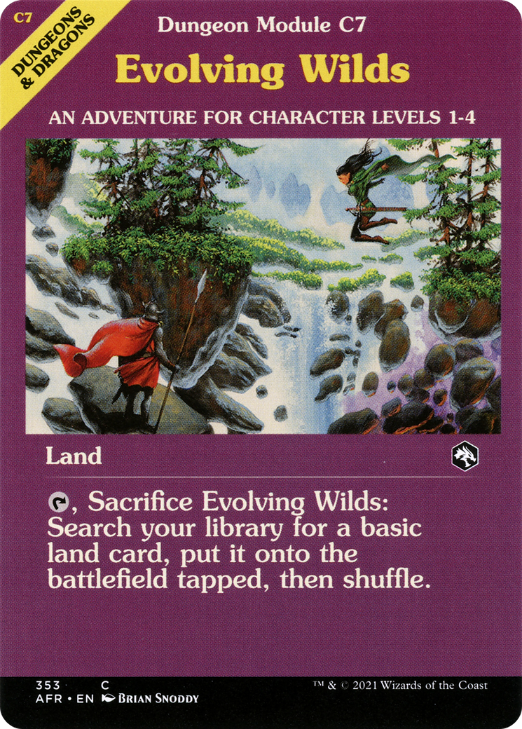 Image of Evolving Wilds (Dungeon Module) (AFR-353) - Adventures in the Forgotten Realms: (Showcase)