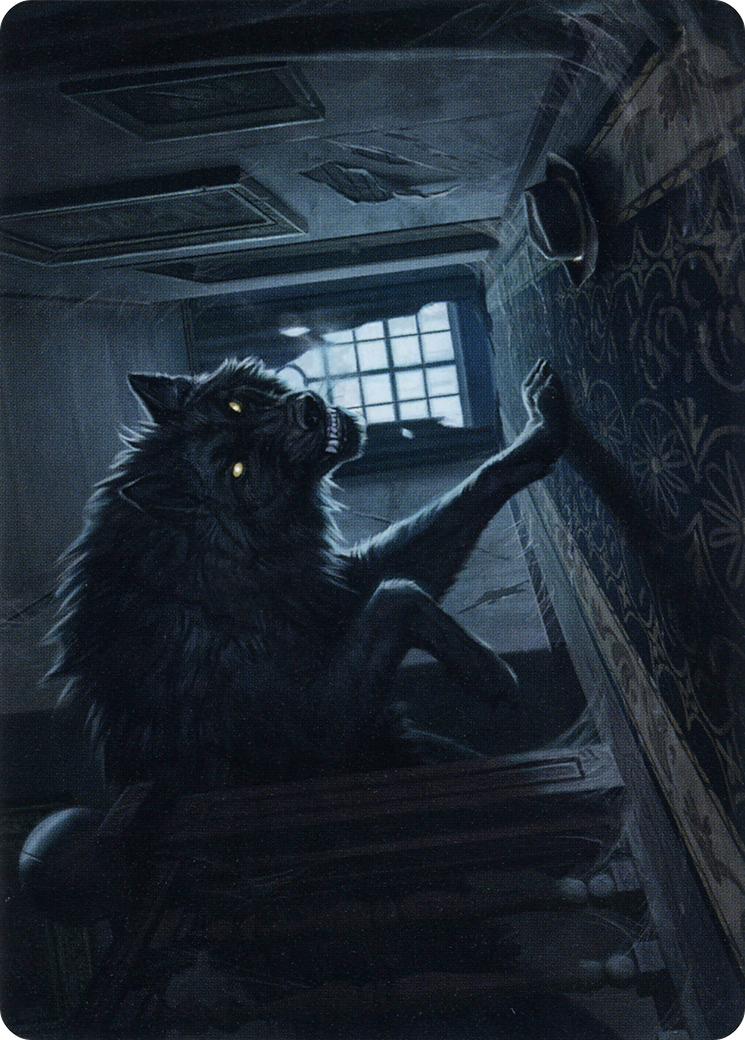 Image of Primal Adversary // Primal Adversary (AMID-052) - Midnight Hunt Art Series (Borderless) Foil