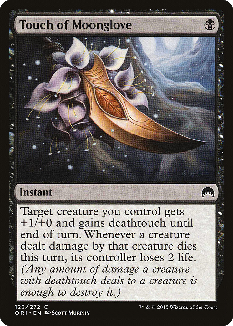 Image of Touch of Moonglove (ORI-123) - Magic Origins Foil