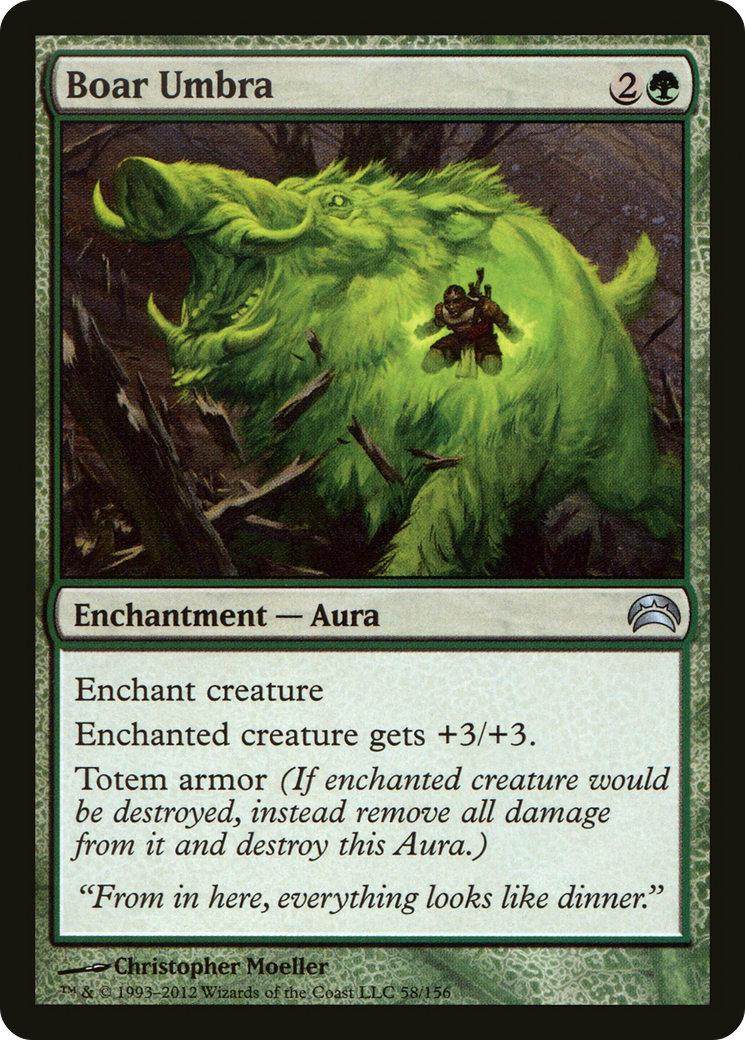 Image of Boar Umbra (PC2-058) - Planechase 2012