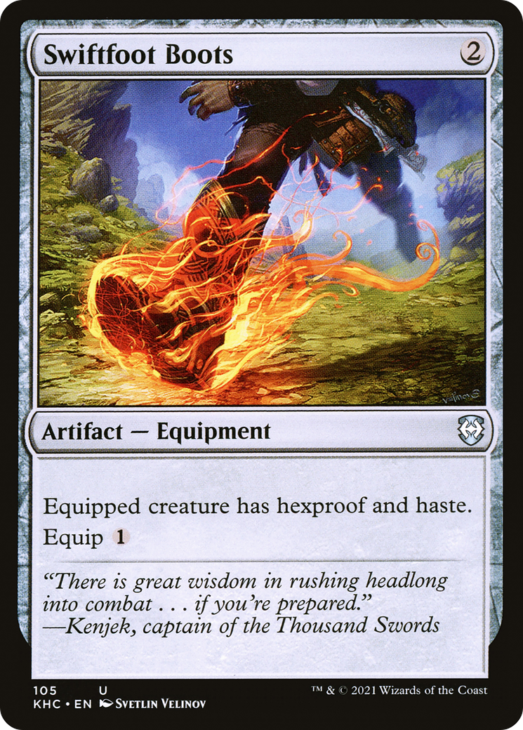 Image of Swiftfoot Boots (KHC-105) - Kaldheim Commander