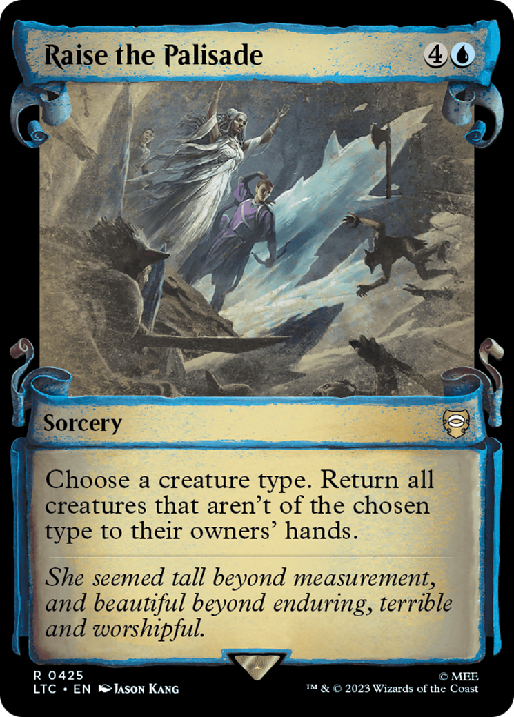 Image of Raise the Palisade (Showcase Scrolls) (LTC-425) - Tales of Middle-earth Commander: (Showcase) Foil