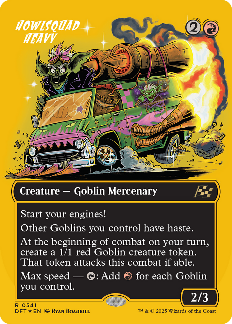 Image of Howlsquad Heavy (Borderless) (First-Place Foil) (DFT-541) - Aetherdrift (Borderless) Foil