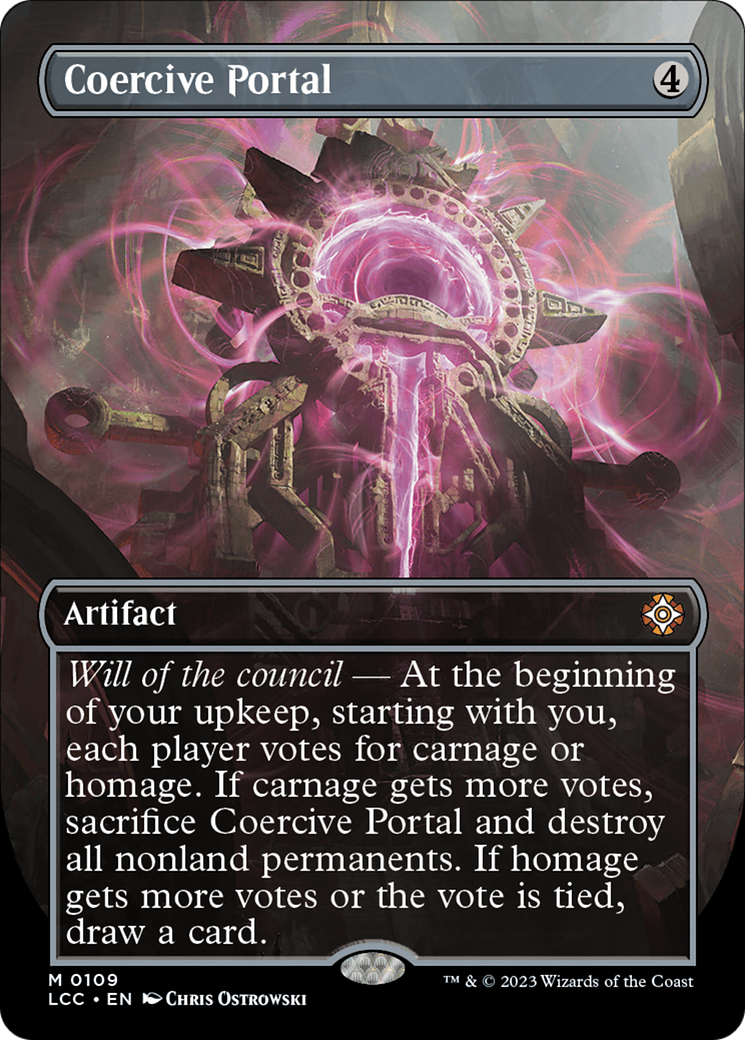 Image of Coercive Portal (Borderless) (LCC-109) - The Lost Caverns of Ixalan Commander (Borderless)