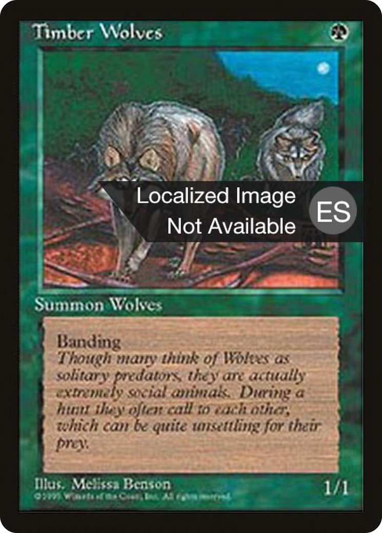 Image of Timber Wolves (4BB-) - Fourth Edition Foreign Black Border