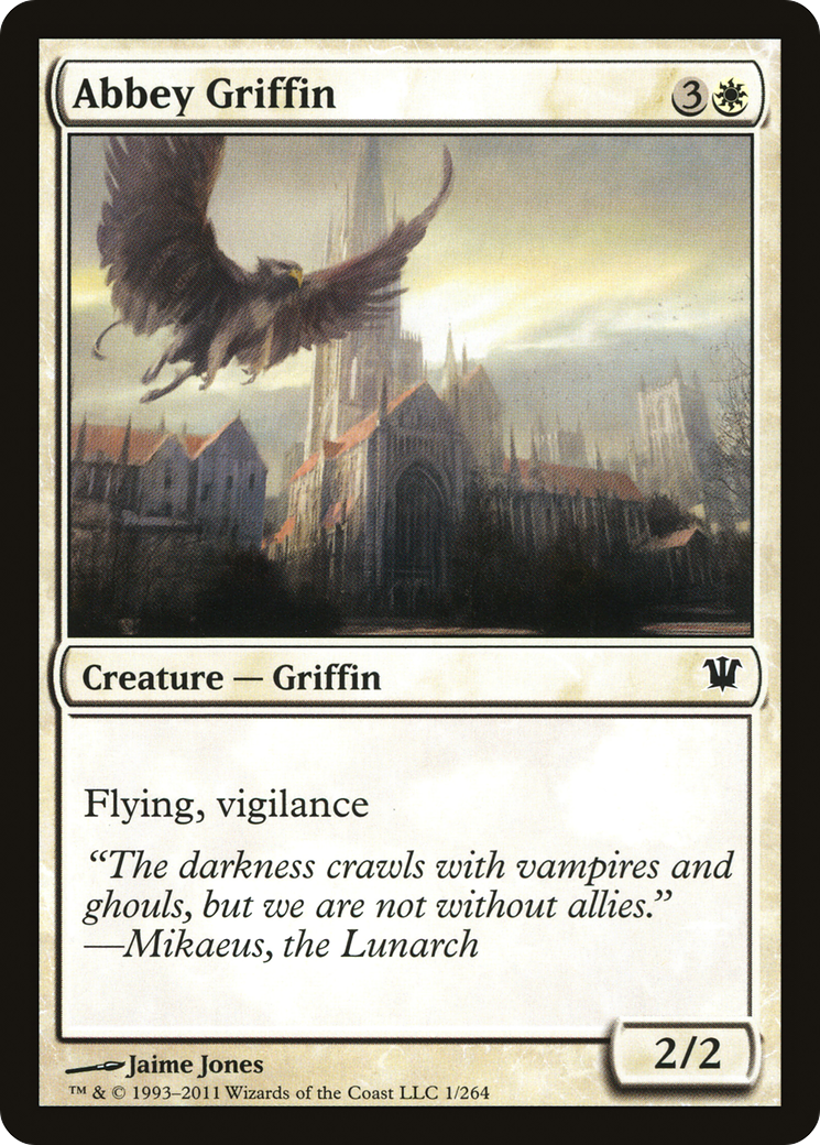 Image of Abbey Griffin (ISD-001) - Innistrad Foil
