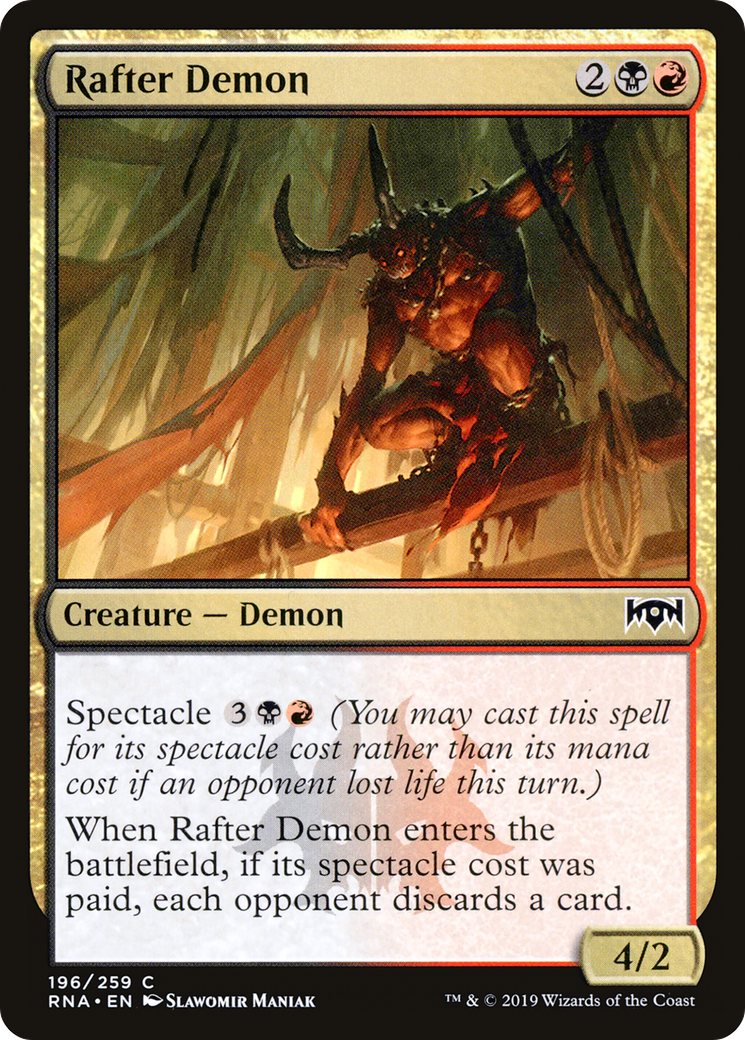 Image of Rafter Demon (RNA-196) - Ravnica Allegiance Foil