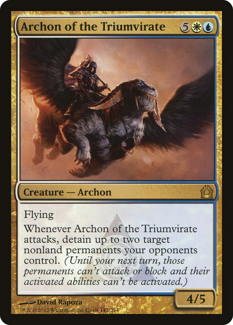 Image of Archon of the Triumvirate (RTR-142) - Return to Ravnica