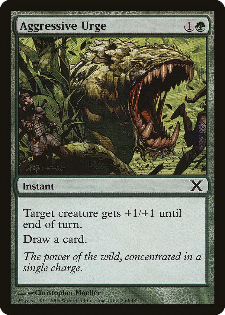 Image of Aggressive Urge (10E-250) - Tenth Edition Foil