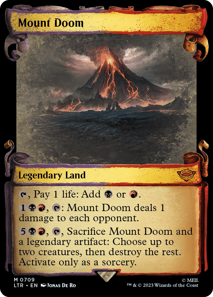 Image of Mount Doom (Showcase Scrolls) (LTR-709) - The Lord of the Rings: Tales of Middle-earth: (Showcase) Foil