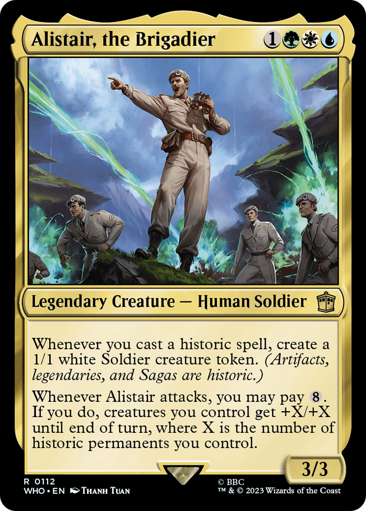 Image of Alistair, the Brigadier (WHO-112) - Doctor Who