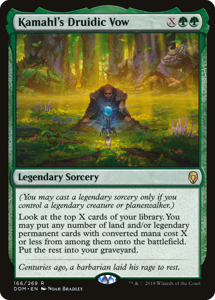 Image of Kamahl's Druidic Vow (DOM-166) - Dominaria