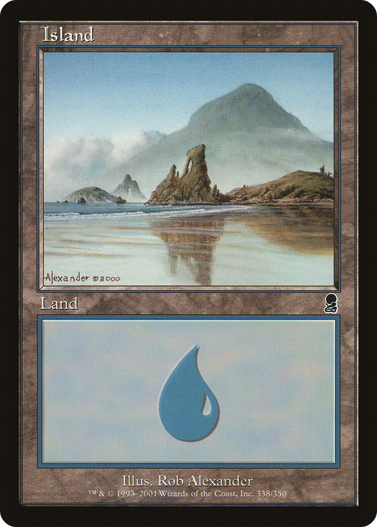 Image of Island (338) (ODY-338) - Odyssey Foil