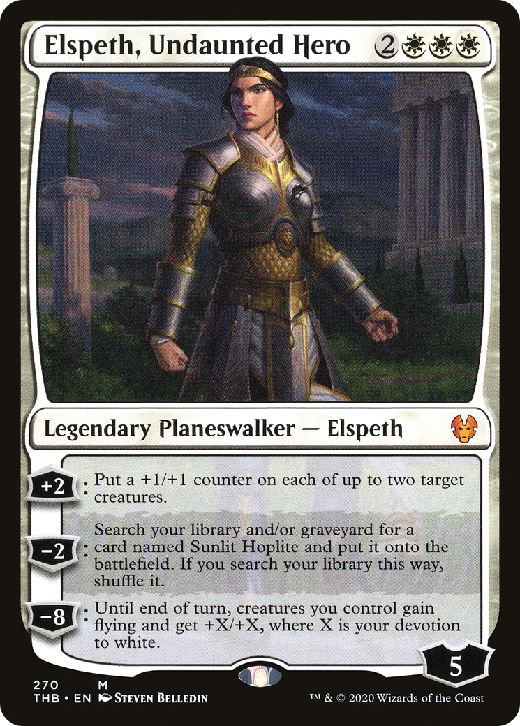 Image of Elspeth, Undaunted Hero (THB-270) - Theros Beyond Death Foil